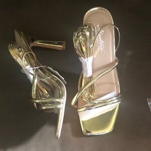 Gold Prom Heels